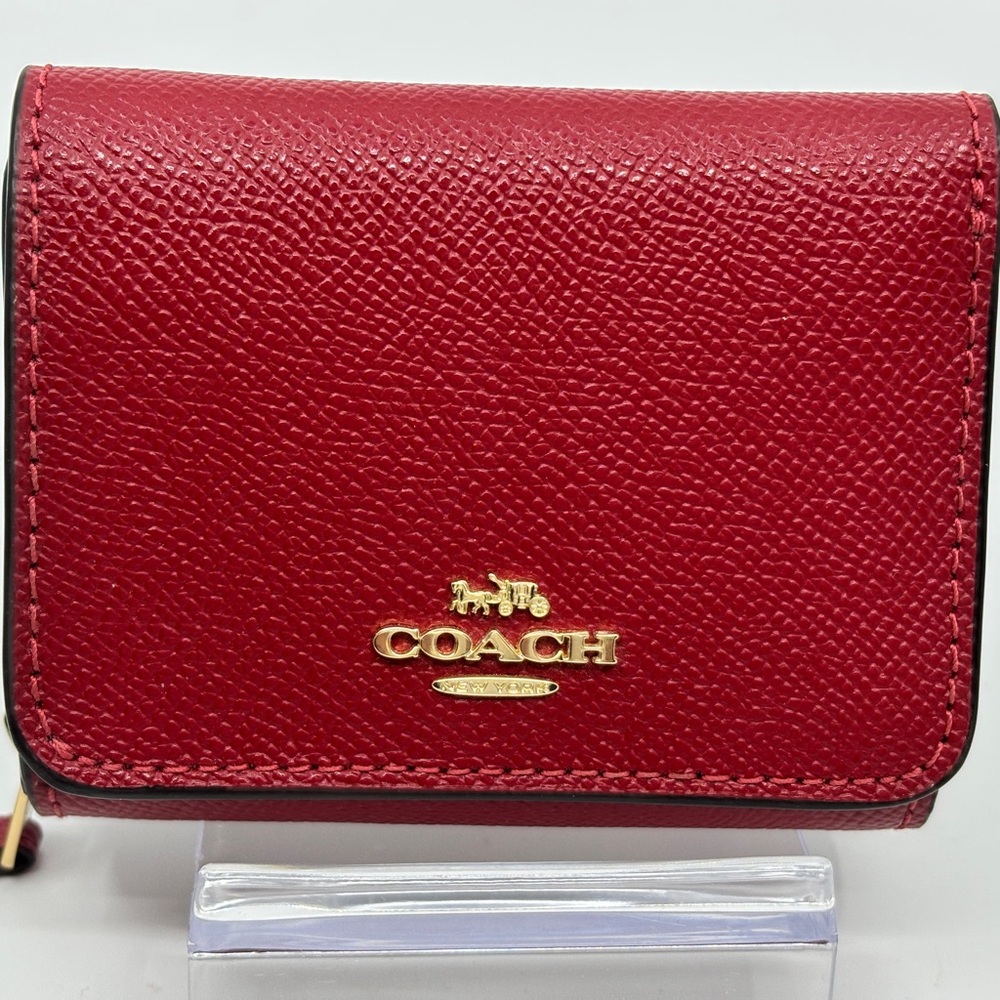 Coach Red Leather Wallet